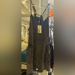 Grey marble romper/cover up 🩶🤍